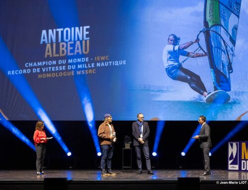 Antoine Albeau, the fastest windsurfer in the world, recognised for his ISWC Championship